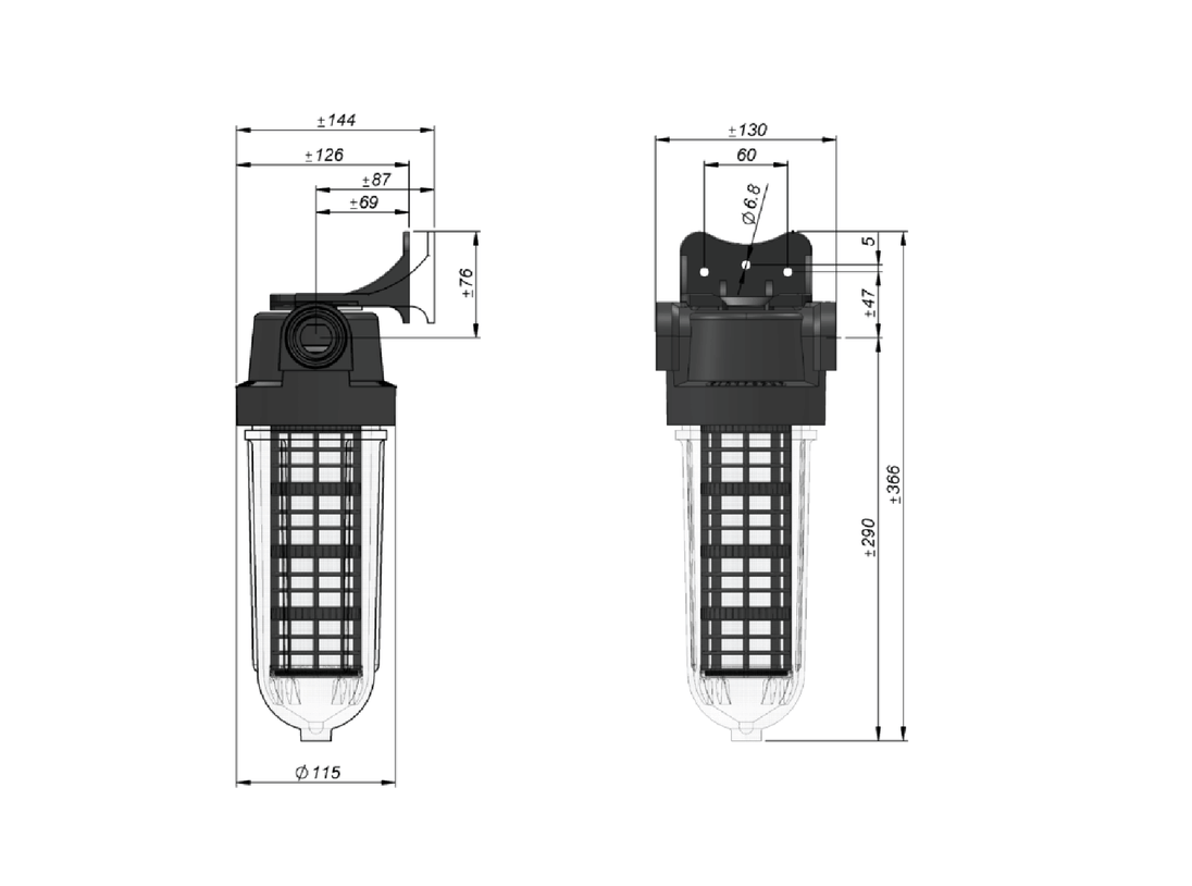 Vattenfilter egen brunn SL240 Partikelfiltrering Cintropur - Vattenfilterhuset