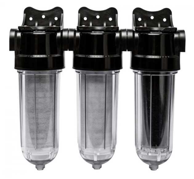 Vattenfilter egen brunn SL240 Trio - Dubbel Partikel + Kol - filtrering Cintropur - Vattenfilterhuset